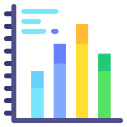 Gráfico de barras  Ícone