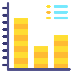 Gráfico de barras  Ícone