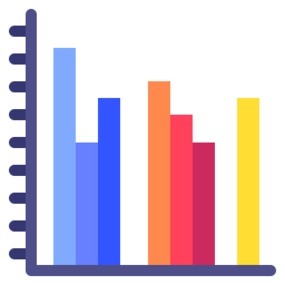 Gráfico de barras  Ícone