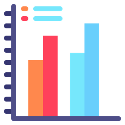 Gráfico de barras  Ícone