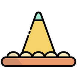 원뿔 모양의  아이콘