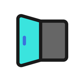 Open Door  Icon