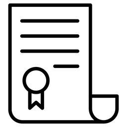 Abschlussdokument  Symbol