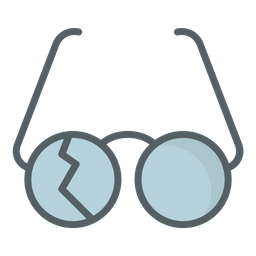 Kaputte Brille  Symbol