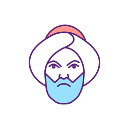 Angry Muslim Man  Icon