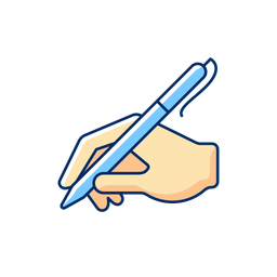 Stift halten  Symbol