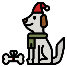 Christmas Dog  Icon