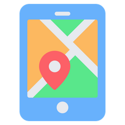 Mobile Map  Icon