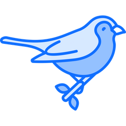 Bird On Branch  Icon