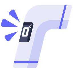 Alert Thermometer Gun  Icon