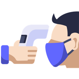 Checking Temperature Thermometer Gun  Icon