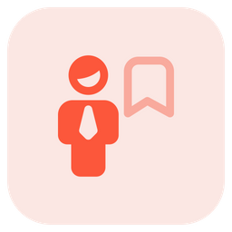 Man Bookmark  Icon