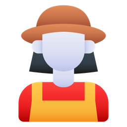 Female Farmer  Icon