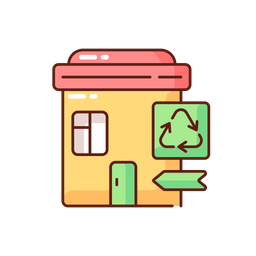 Recycling collection center  Icon