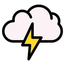 Wolke Blitz  Symbol