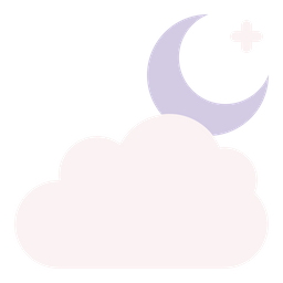 Cloud Moon  Icon