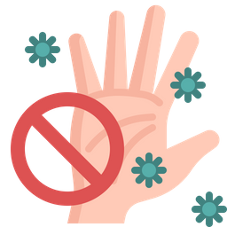 Bacteria Hand  Icon