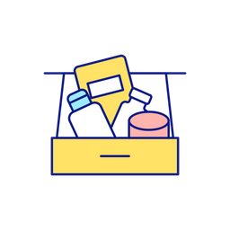 Cleaning In Bedroom  Icon