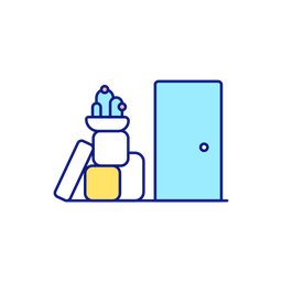 Cleaning In Hallway  Icon