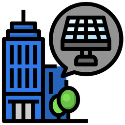 Office Solar Plant  Icon