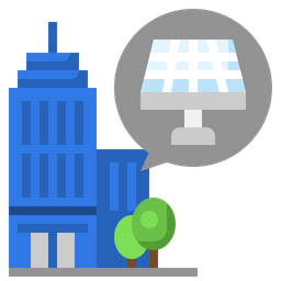 Office Solar Plant  Icon