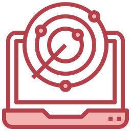 Laptop-Radar  Symbol