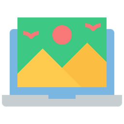 Laptop Photo  Icon