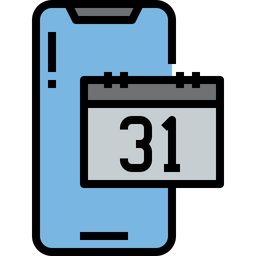 Mobiler Kalender  Symbol