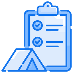 Camping checklist  Icon