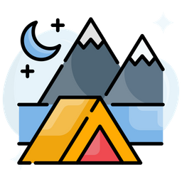 Beach Camping  Icon