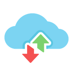 클라우드 전송  아이콘