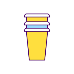 Disposable cups  Icon