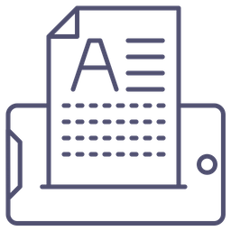 Mobile File Text  Icon