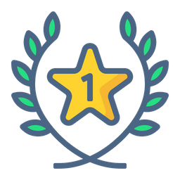 Primeiro distintivo de estrela  Ícone