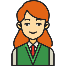 Girl Student  Icon