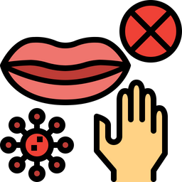 Avoid Touching Mouth  Icon