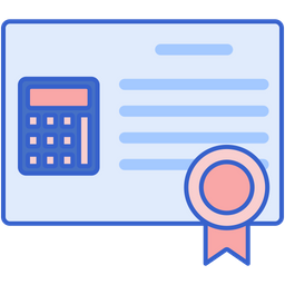 Accounting Certificate  Icon