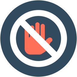 Block Sign Stop Icon