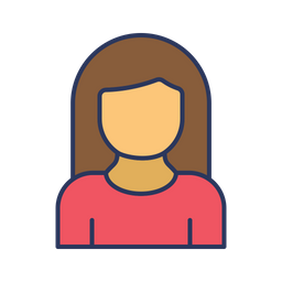 Female Employee  Icon