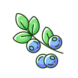 Blaubeeren  Symbol