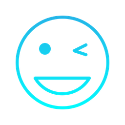 Happy Wink  Icon