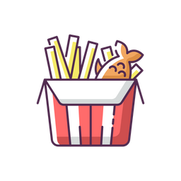 Fish And Chips  Icon