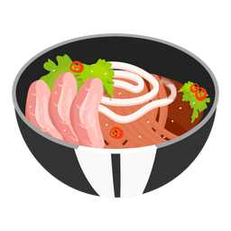 Noodle Soup With Sliced Pork  Icon