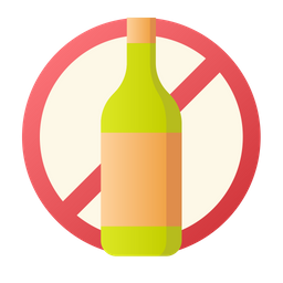 Alcohol Free  Icon