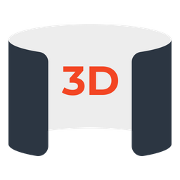 3D-Rolle  Symbol