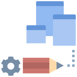 Design-Verpackung  Symbol