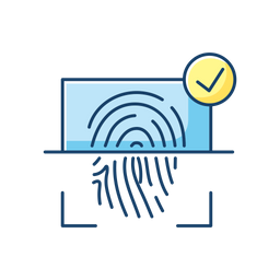지문 인식기  아이콘