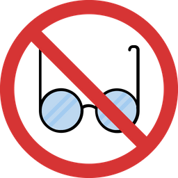 Glasses not allowed  Icon