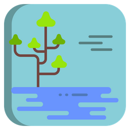 Flat Landscape  Icon