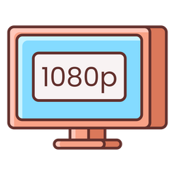 1080 P Monitor  Icon